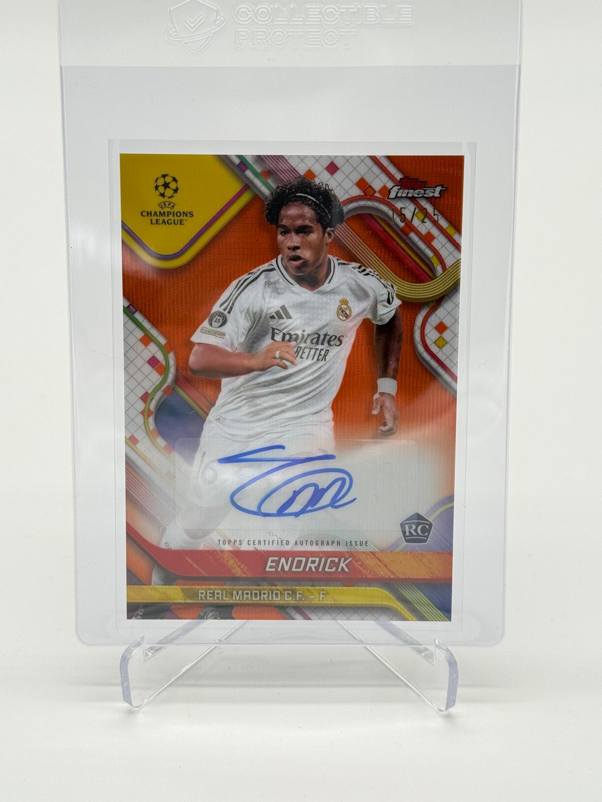 2024-25 Topps Finest Endrick RC Auto /25