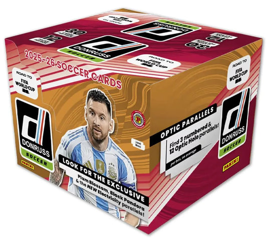 2025-26 Panini DONRUSS Road to FIFA World Cup 2026 Hobby Box (SEALED)