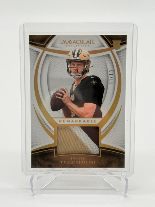 2025 Panini Immaculate Football Tyler Shough Patch RC 09/10