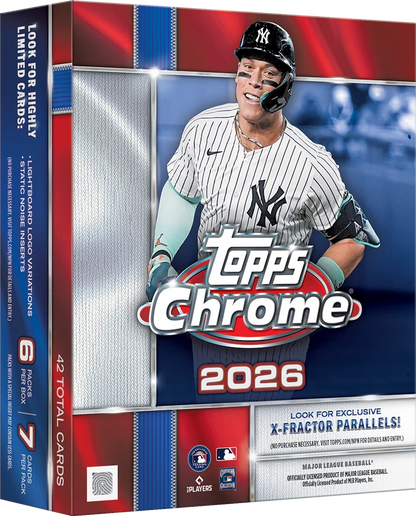 2026 Topps Chrome Baseball Mega Box SE Livebreak – MLB Trading Cards mit exklusiven X-Fractor Parallels und Rookie Cards