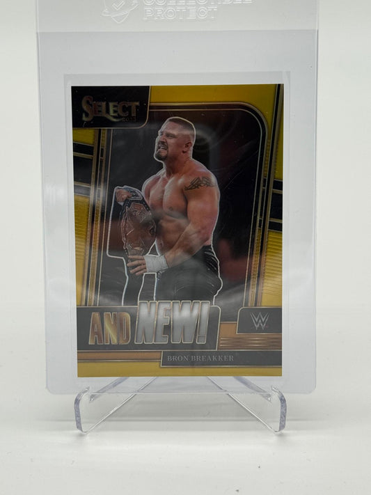 2023 Panini Select Bron Breakker And New! Gold Prizm 01/10