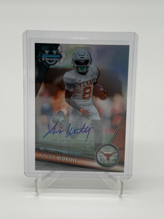 2023 Bowman Chrome University Xavier Worthy Auto 388/499