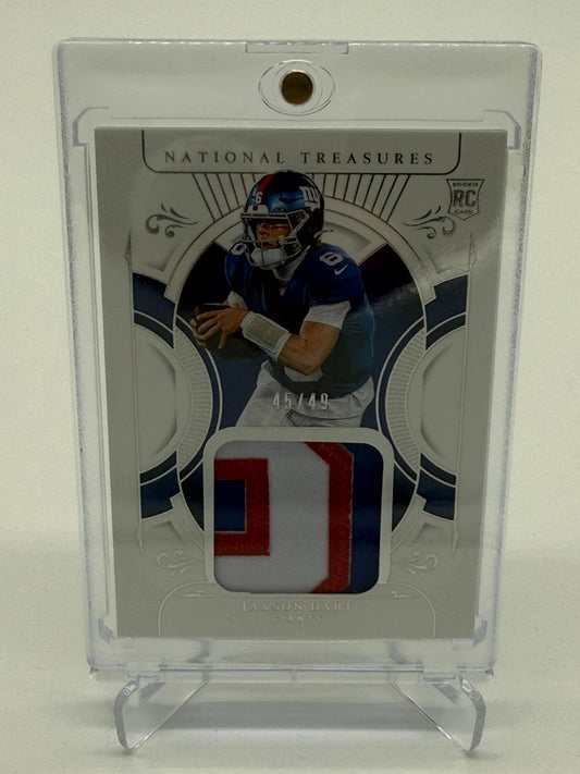 2025 National Treasures Jaxson Dart Treasured Patches ROOKIE Patch 45/49