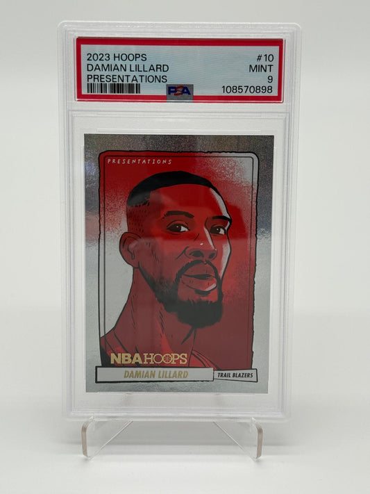 2023 Panini Hoops Damian Lillard Presentations PSA 9