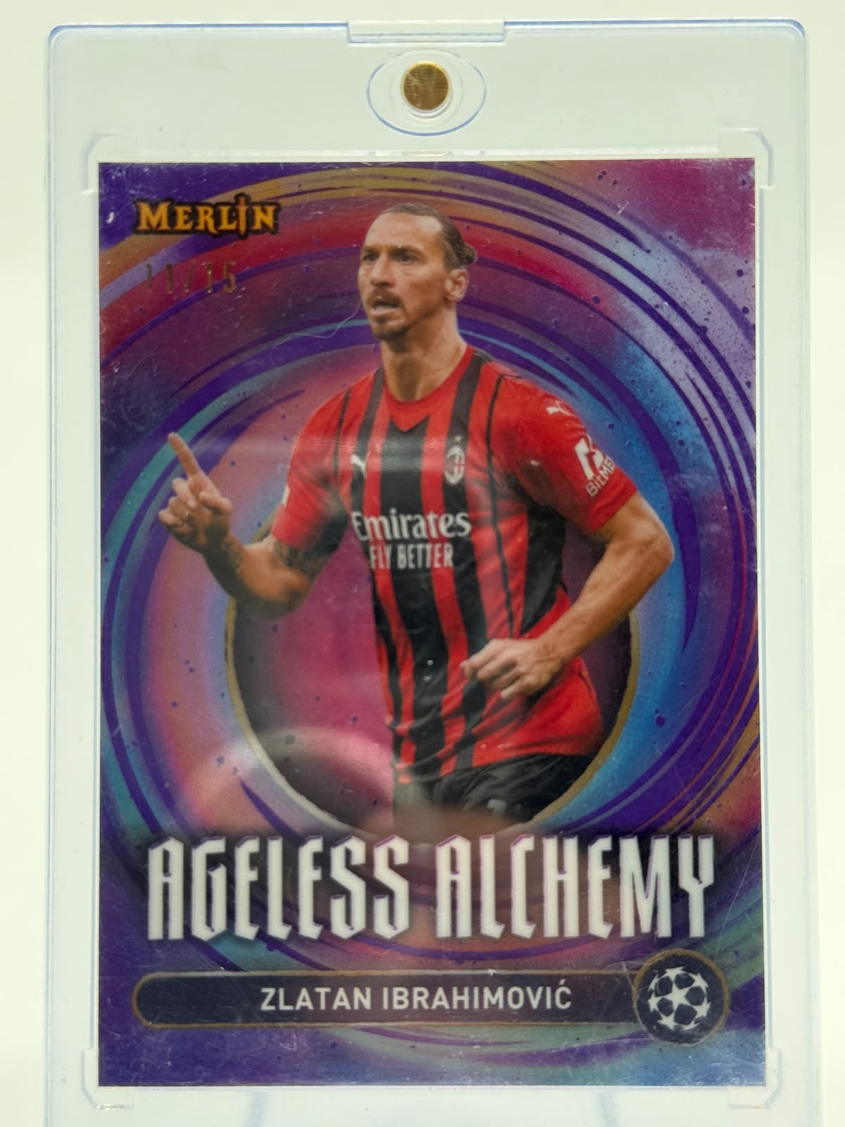 2025 Topps Merlin UCC Ageless Alchemy Zlatan Ibrahimovic 11/15