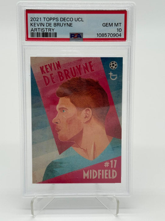 2021 Topps Deco UCL Kevin De Bruyne Artistry PSA 10