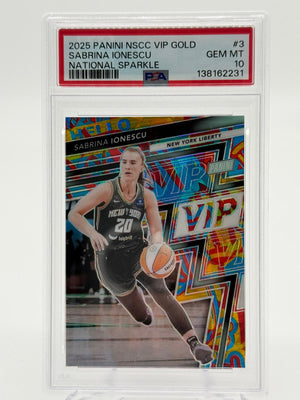 2025 Panini NSCC VIP Gold Sabrina Ionescu National Sparkle 13/45 PSA 10