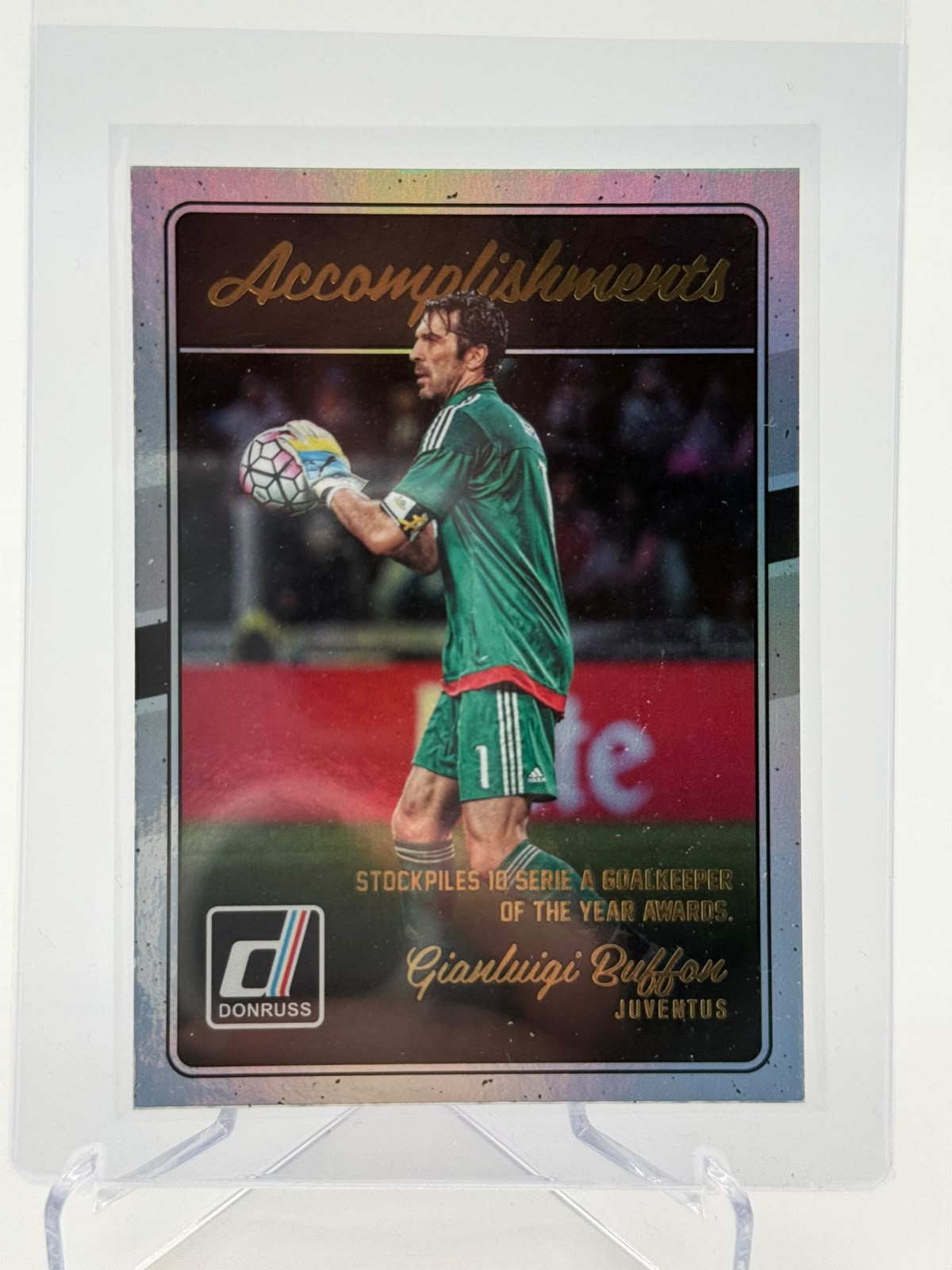2016-17 Panini Donruss Gianluigi Buffon Accomplishments Silver