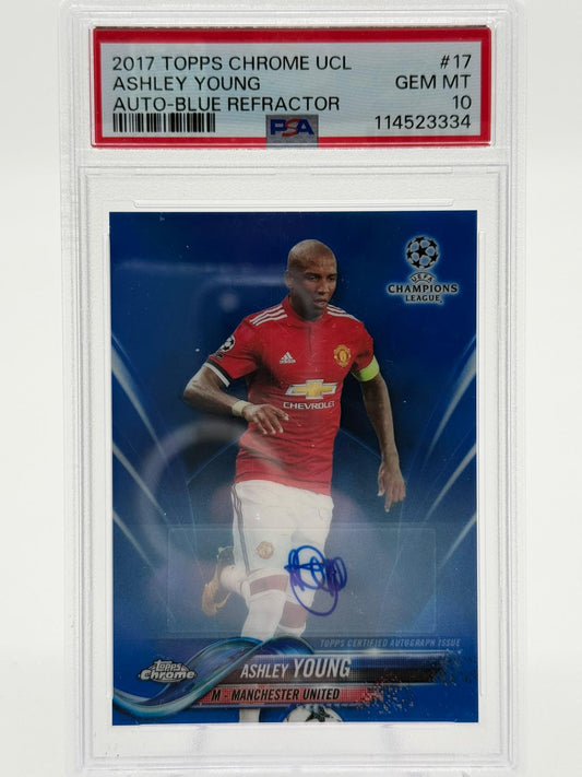 2017 Topps Chrome UCL Ashley Cole Auto 037/150 PSA 10