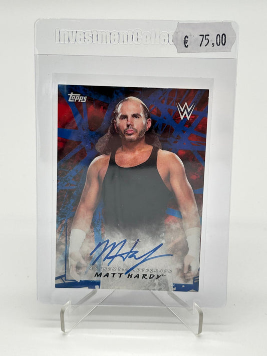 2018 Topps WWE Matt Hardy on Card Auto /50