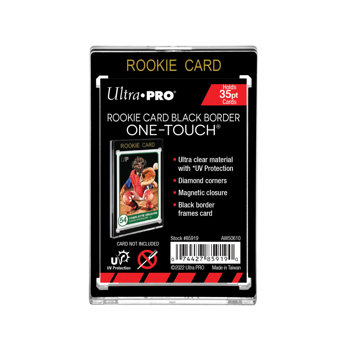 Ultra Pro - 35pt Rookie Card Black Border Magnetic Holder