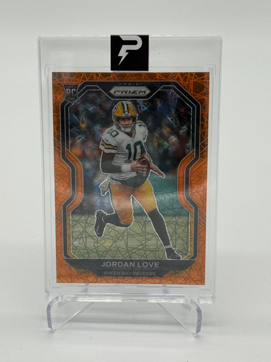 2020 Panini Prizm Jordan Love Orange Lazer Prizm RC
