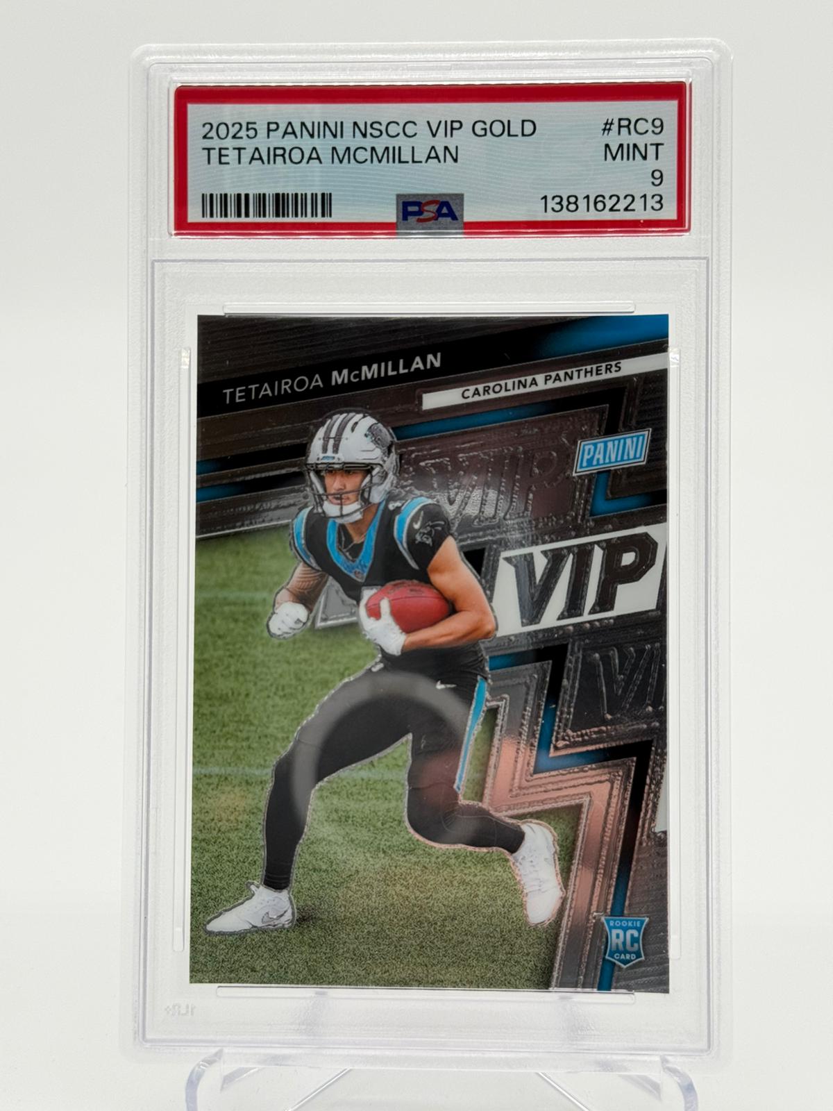 2025 Panini NSCC VIP Gold Tetairoa McMillan PSA 9