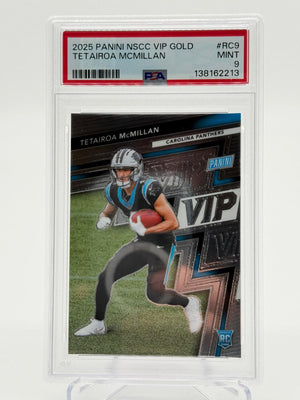 2025 Panini NSCC VIP Gold Tetairoa McMillan PSA 9