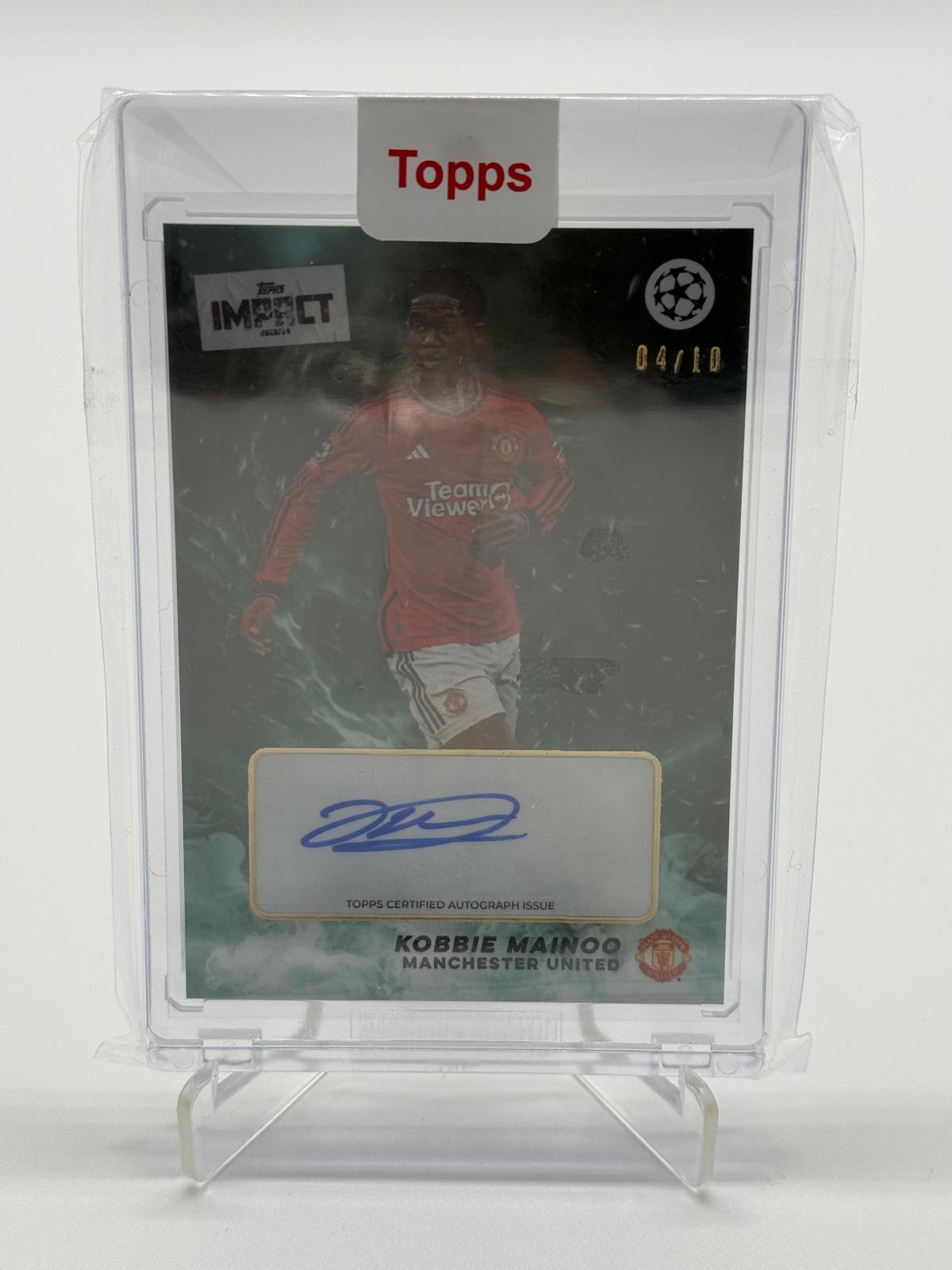 2023-24 Topps Impact UCC Kobbie Mainoo 04/10 Auto