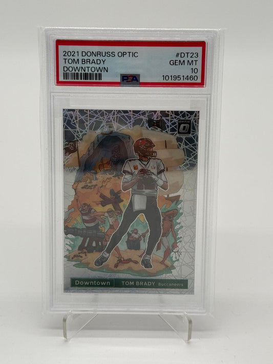 2021 Panini Donruss Optic Tom Brady DOWNTOWN PSA 10