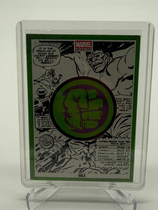 2025 Panini Marvel Anthology Badge Card Hulk