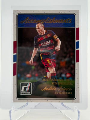 2016-17 Panini Donruss Andres Iniesta Accomplishments