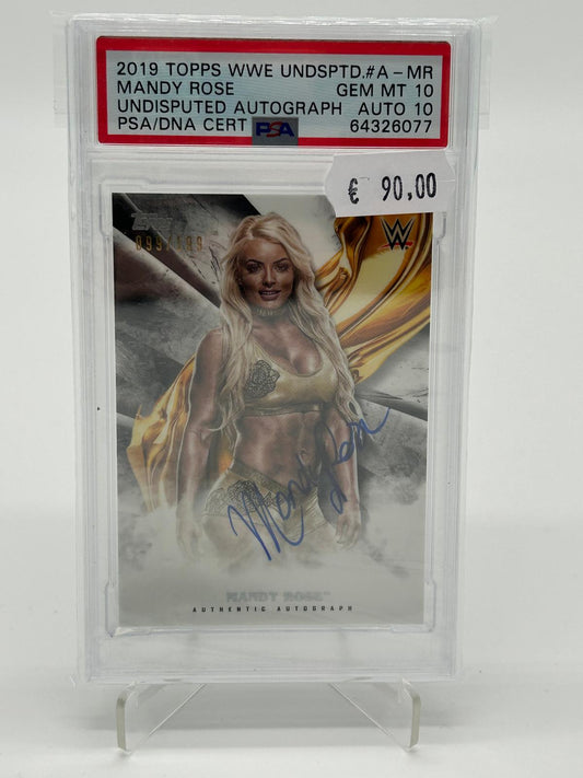 2019 Topps WWE Undisputed Mandy Rose Auto /199 PSA 10 AUTO 10