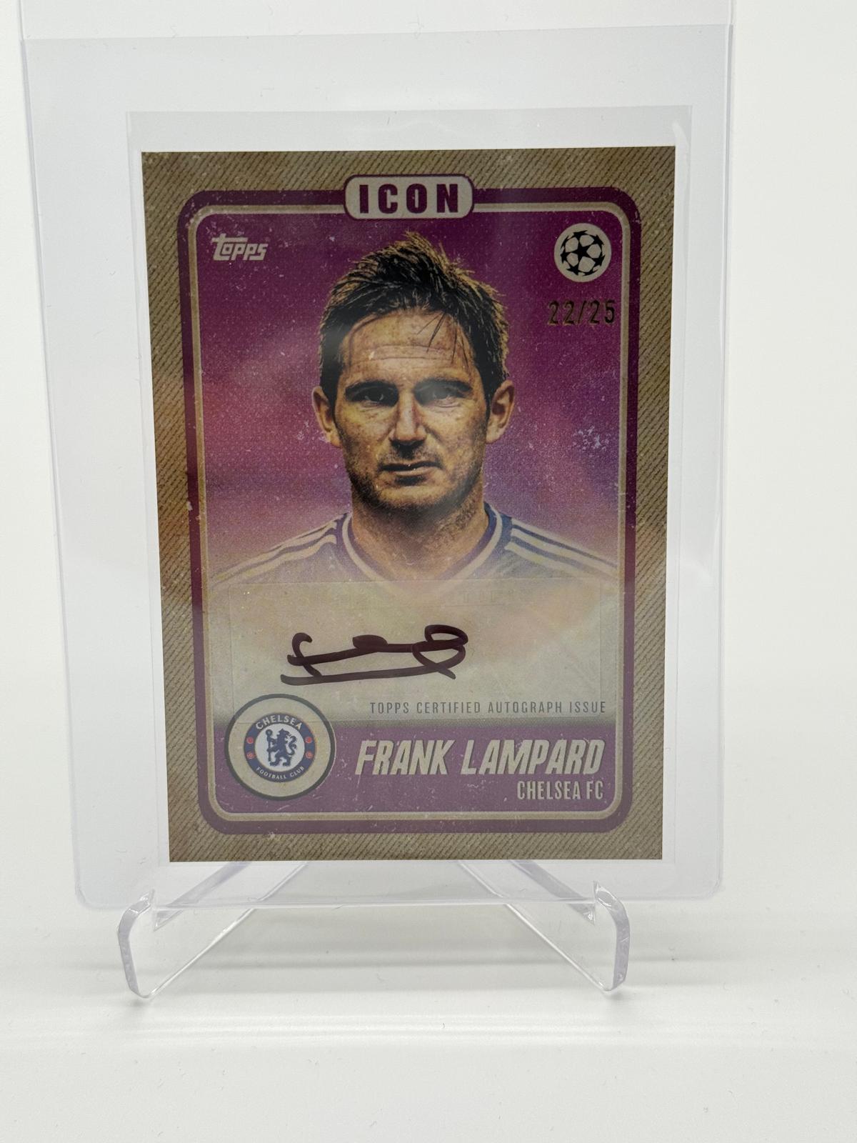 2022-23 Topps Deco Frank Lampard Icon Auto /25