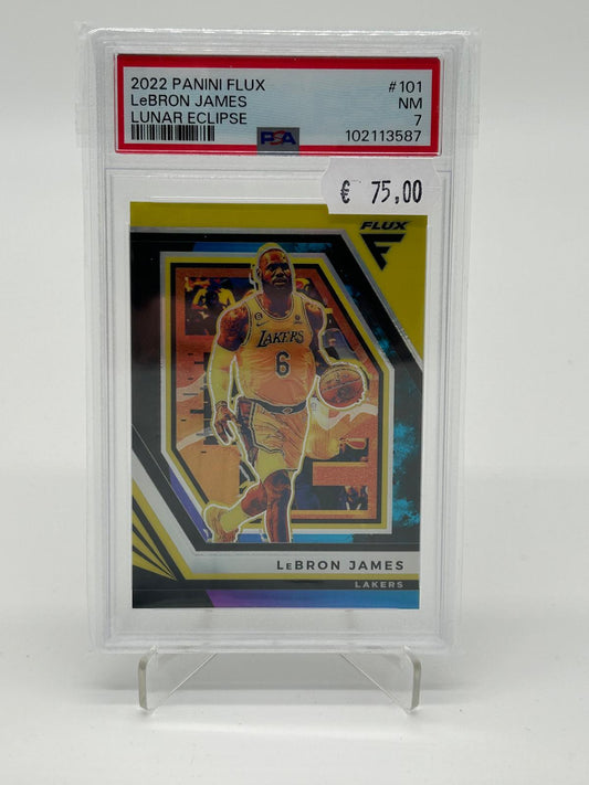 2022 Panini Flux LeBron James Lunar Eclipse /25 PSA 7