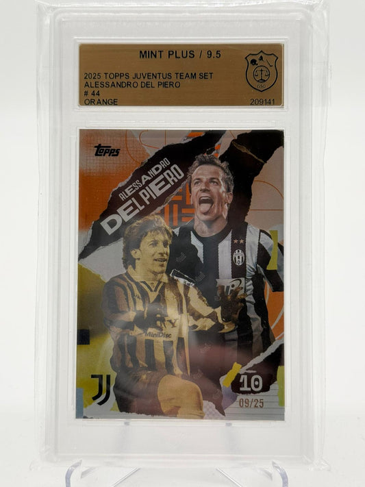 2025 Topps Juventus Team Set Alessandro Del Piero GSG 9.5