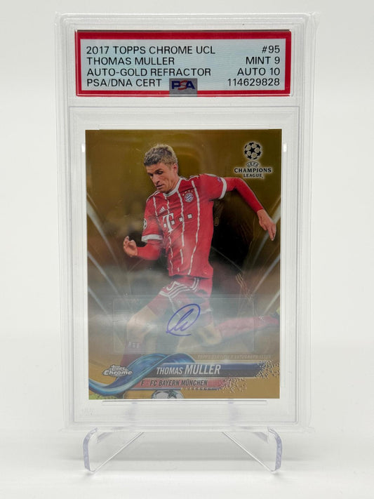 2017 Topps Chrome Thomas Müller Auto /50 PSA 9 Auto 10