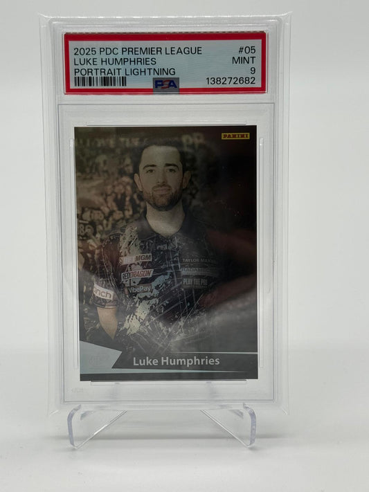 2025 Panini PDC PL Luke Humphries Portrait Lightning PSA 9 POP 1