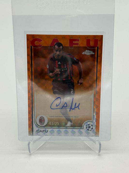 2024-25 Topps Chrome UCC Cafu Auto /25