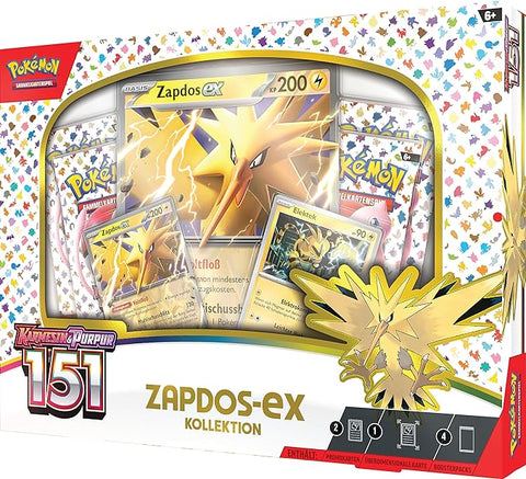 Pokémon Karmesin & Purpur 151 - Zapdos-ex Kollektion - DE