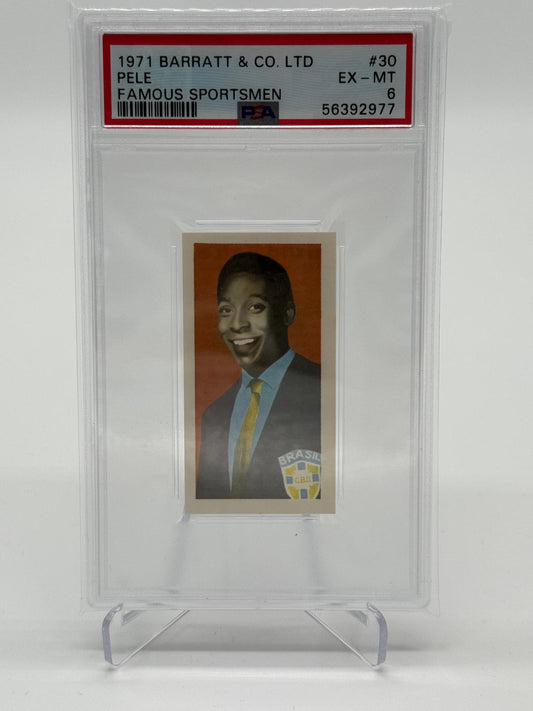 1971 Barratt & Co. LTD Pele Famous Sportsmen PSA 6