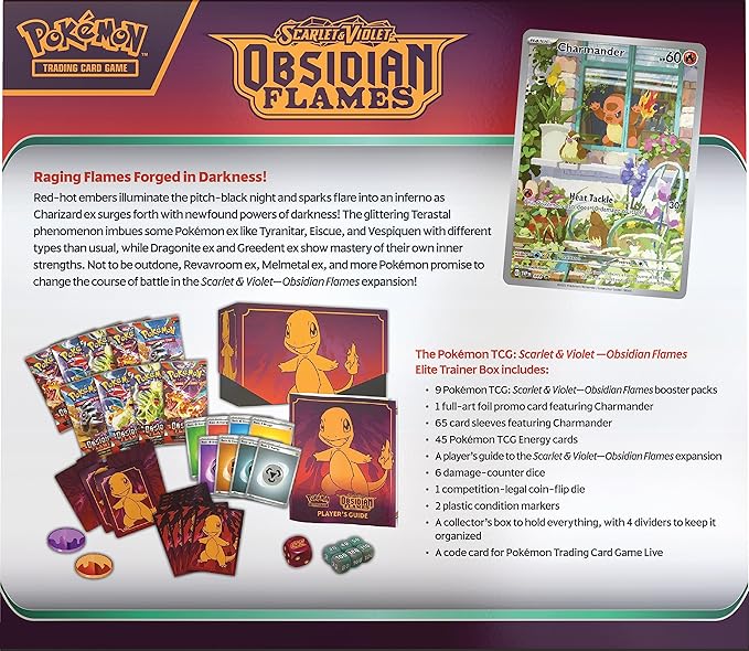 Pokémon Scarlet & Violet Obsidian Flames Elite Trainer Box EN