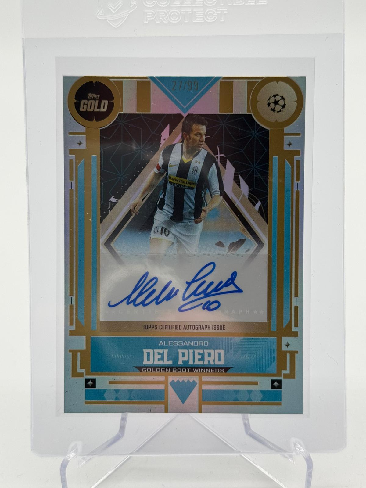 2026 Topps UCC Gold Alessandro Del Pierro Autogramm 27/99