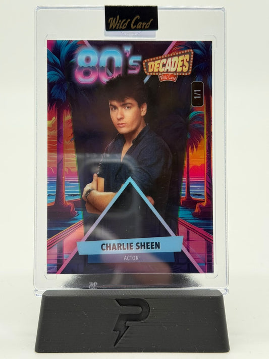 2024 Wild Card Decades Charlie Sheen 80s 1/1 Beach