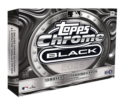 2025 Topps Chrome Black Baseball Hobby Box (SEALED)