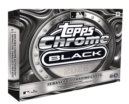 2025 Topps Chrome Black Baseball Hobby Box (SEALED)
