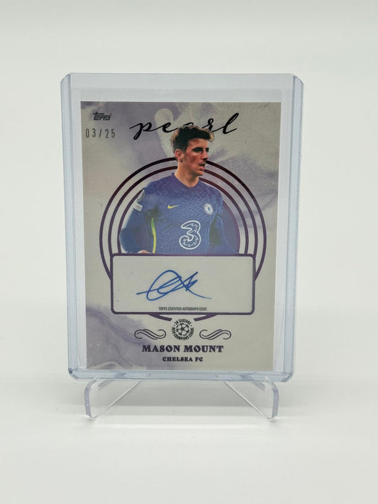 2022 Topps Pearl Mason Mount Auto /25 Purple