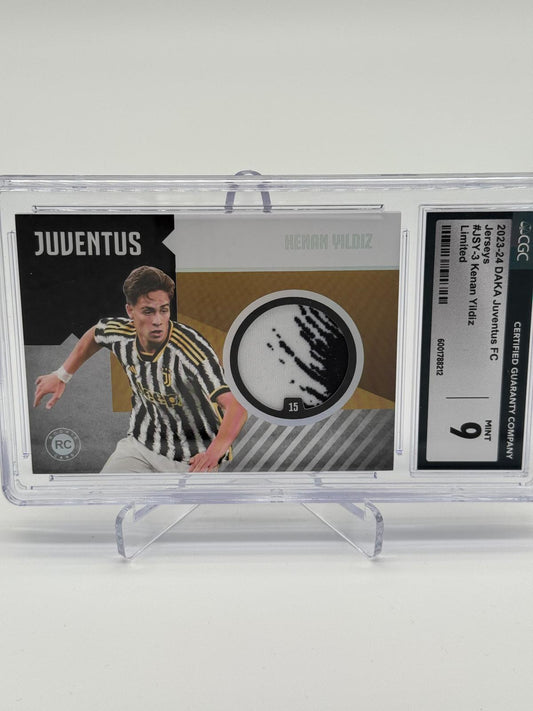 2023-24 Daka Juventus Kenan Yildiz RC Patch /70 CGC 9