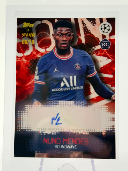 2022 Topps Steve Aoki Nuno Mendes Auto RC 08/10