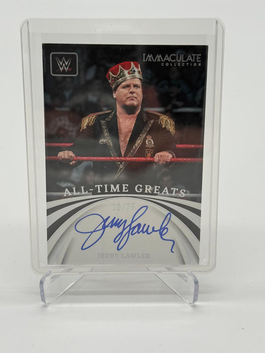 2022 Immaculate WWE Jerry Lawler All-Time Greats On Card Auto Autograph 28/75
