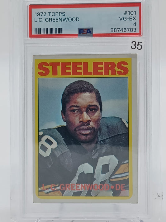 1972 Topps - L.C. Greenwood PSA4