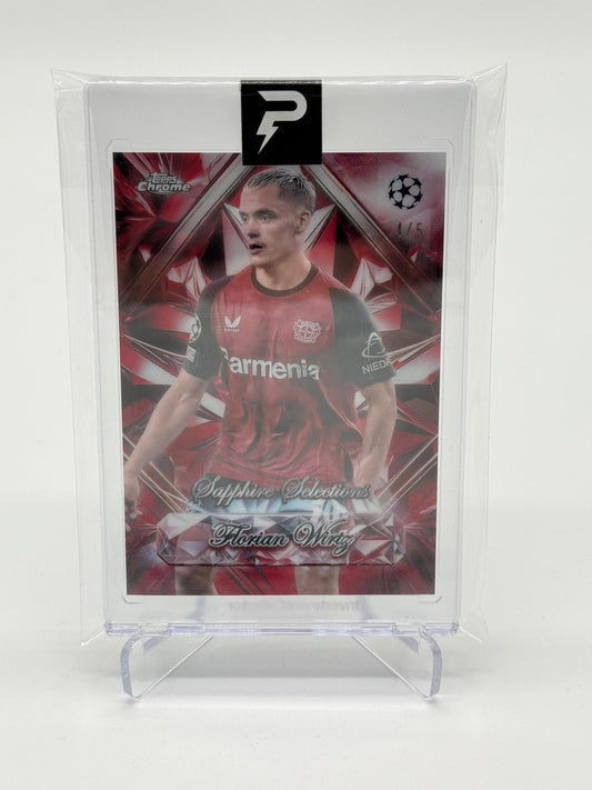 2024-25 Topps Chrome Sapphire UCC Florian Wirtz Selections /5