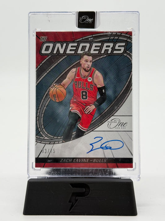 2023-24 Panini One And One Zach Lavine The Oneders 03/75 On Card Auto