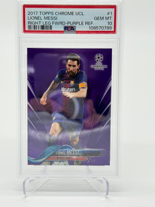 2017 Topps Chrome UCL Lionel Messi /250 PSA 10