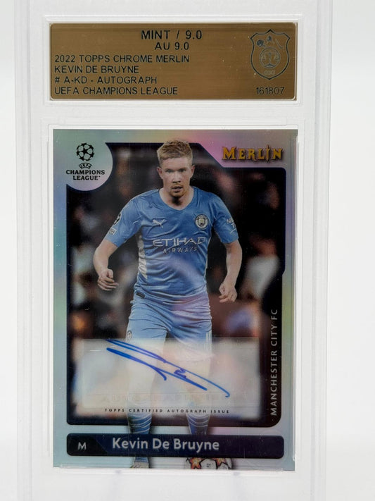 2022 Topps Chrome Merlin Kevin De Bryune Auto GSG 9