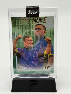 2024 Topps Luke Littler Luke the Nuke 29/75 Green The Nuke