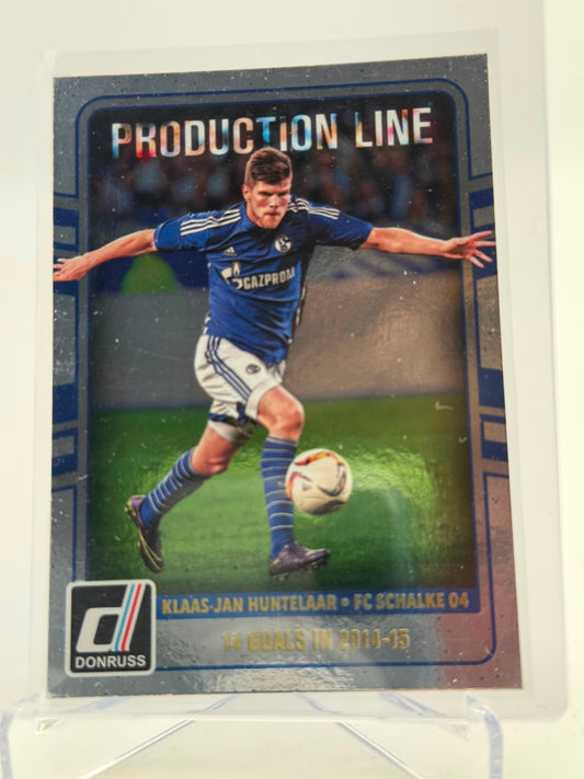 2016-17 Panini Donruss Klaas-Jan Huntelaar Production Line Silver