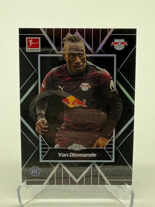 2026 Topps Chrome Bundesliga Yan Diomande RC Shadow Etch