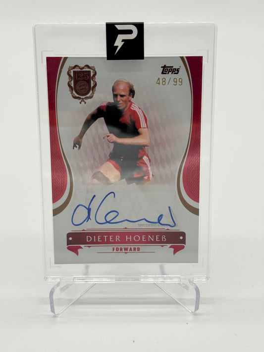 2025 Topps Bayern 125 Jahre Dieter Hoeneß On Card Auto /99