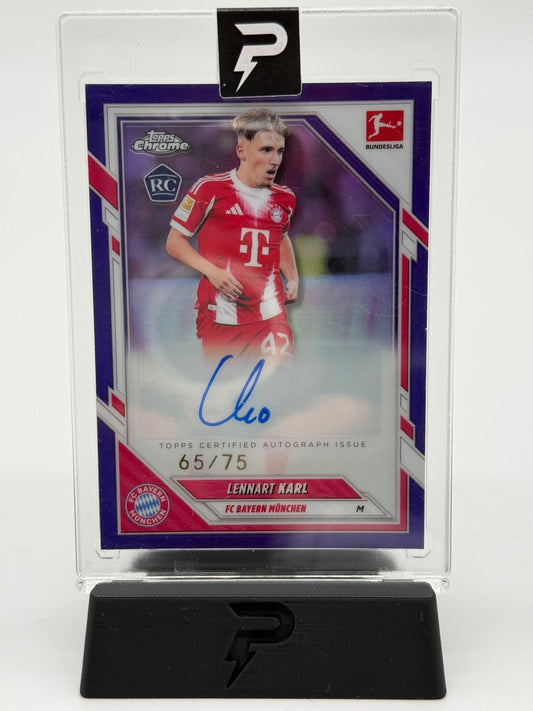 2026 Topps Chrome Bundesliga Lennart Karl Auto 65/75